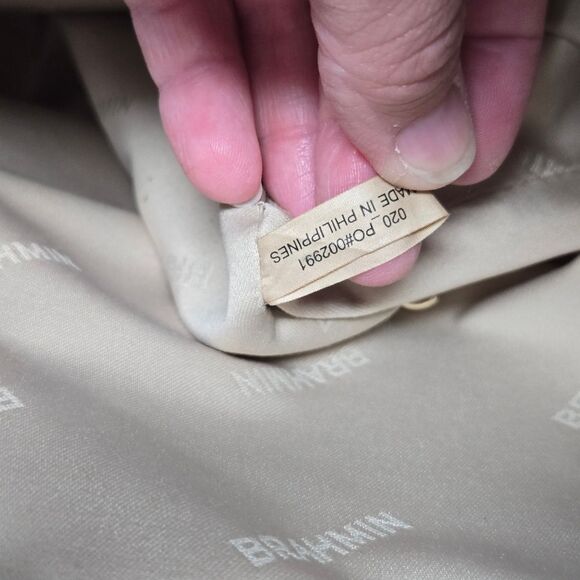 BRAHMIN Julian Metallic Bronze Melbourne Croc Embossed Leather Tote Shoulder Bag - Picture 12 of 16